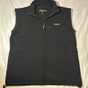 Rocky Men's Vest Black Heated Fleece Full Zip size M